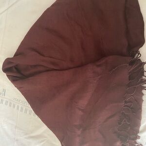 Elegant Burgundy Scarf